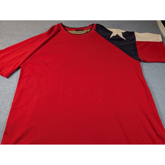 Rock Point Other - Rock Point Texas Tx Pride Collection Shirt Mens XL Red Texas Flag Raglan Tee